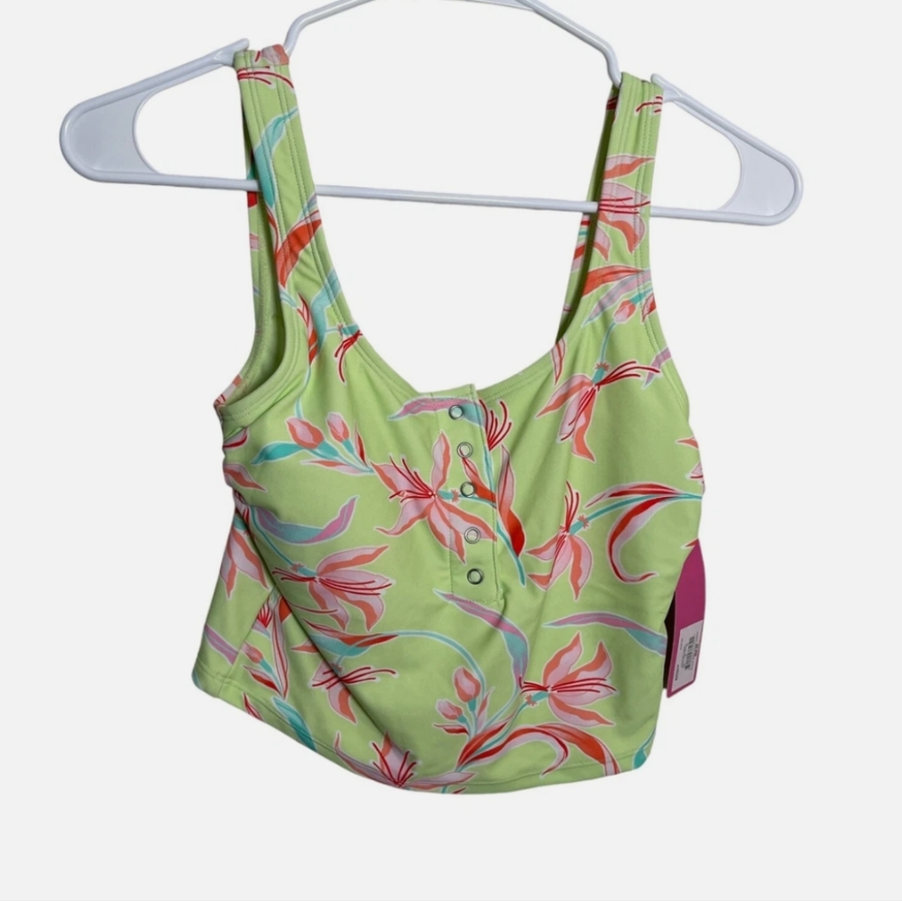 NINETY NINE floral Swim Top - Large